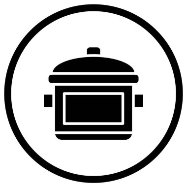 Tencere Vektör Simgesi Tasarım Çizimi