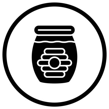 Bal Vektörü Simgesi Tasarım İllüstrasyonu