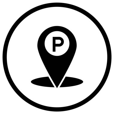 Park Vektörü Simgesi Tasarım İllüstrasyonu