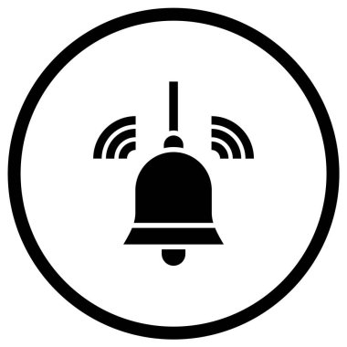 Çan Vektörü Simgesi Tasarım İllüstrasyonu