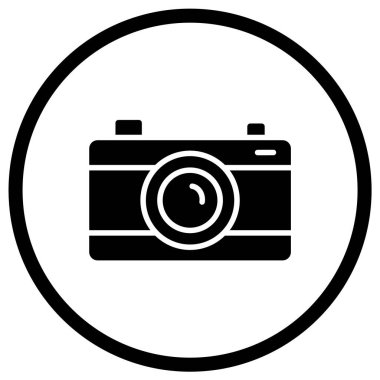 Kamera Vektörü Simgesi Tasarım İllüstrasyonu