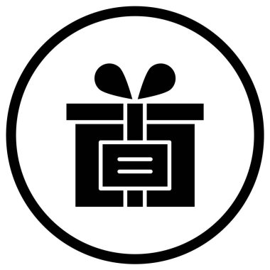 Hediye Kutusu Vektör Simgesi Tasarım İllüstrasyonu