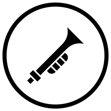 Trompet Vektörü Simgesi Tasarım İllüstrasyonu