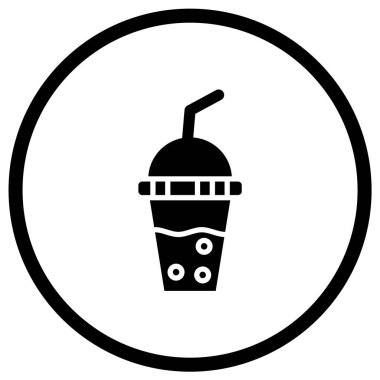 Meyve suyu Vektörü Simgesi Tasarımı Çizimi