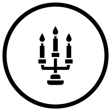 Mum Vektörü Simgesi Tasarım İllüstrasyonu