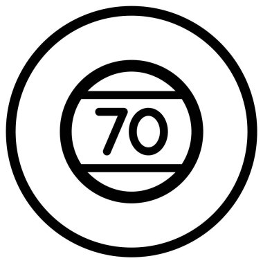 Hız sınırı Vektör Simgesi Tasarım İllüstrasyonu