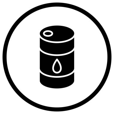 Gaz Vektörü Simgesi Tasarım İllüstrasyonu