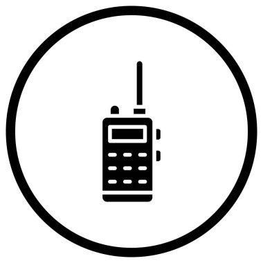 Telsiz talkie Vektör Simgesi Tasarım İllüstrasyonu