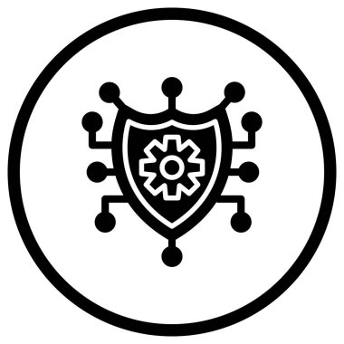 Gear Vektör Simgesi Tasarım İllüstrasyonu