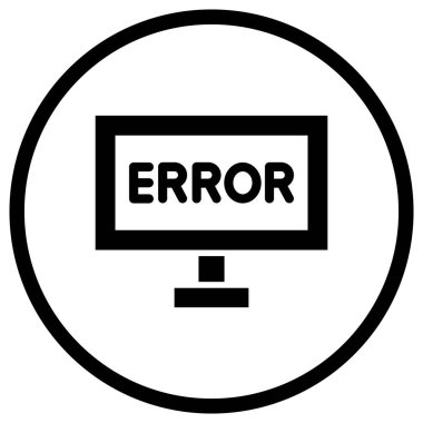 Hata Vektörü Simgesi Tasarım İllüstrasyonu