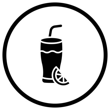 Limonata Vektör Simgesi Tasarım İllüstrasyonu