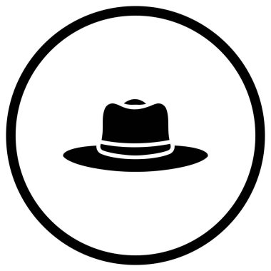 Şapka Vektörü Simgesi Tasarım İllüstrasyonu