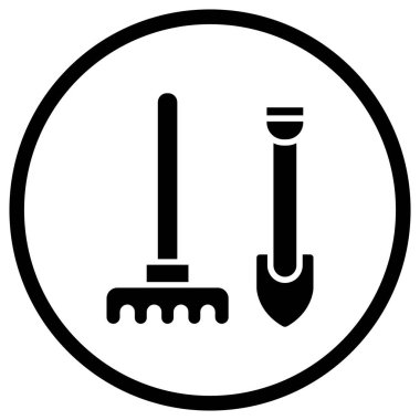 Bahçe araçları Vektör Simgesi Tasarım İllüstrasyonu