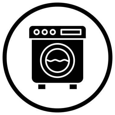 çamaşır makinesi vektör tasarım illüstrasyonu