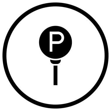 Park Vektörü Simgesi Tasarım İllüstrasyonu