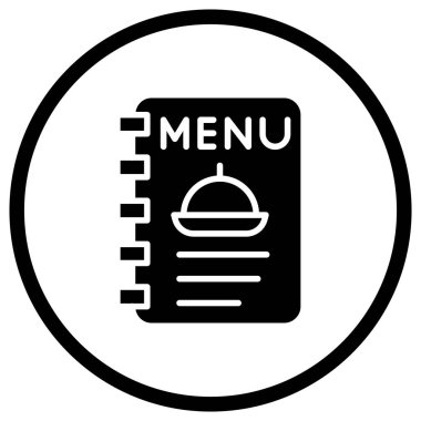 Menü Vektörü Simgesi Tasarım İllüstrasyonu