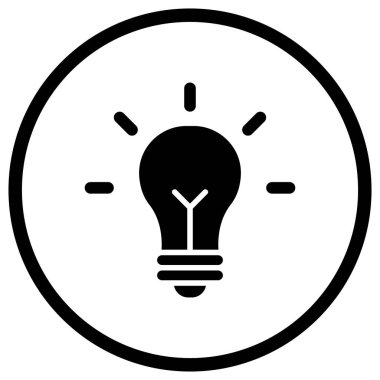 Fikir Vektörü Simgesi Tasarım İllüstrasyonu