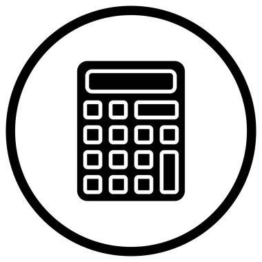 Hesap Makinesi Vektör Simgesi Tasarım İllüstrasyonu