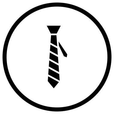 Kravat Vektörü Simgesi Tasarım İllüstrasyonu