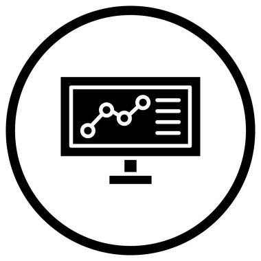 Analiz Vektörü Simgesi Tasarım İllüstrasyonu