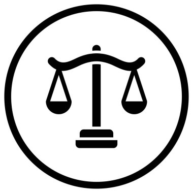 Denge Vektörü Simgesi Tasarım İllüstrasyonu