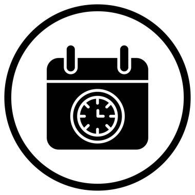 Bitiş Tarihi Vektör Simgesi Tasarım İllüstrasyonu