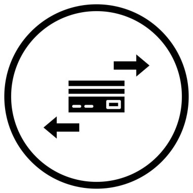 Aktarım Vektörü Simgesi Tasarım İllüstrasyonu