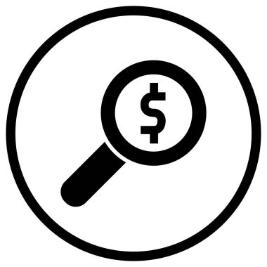 Büyüteç Vektör Simgesi Tasarım İllüstrasyonu