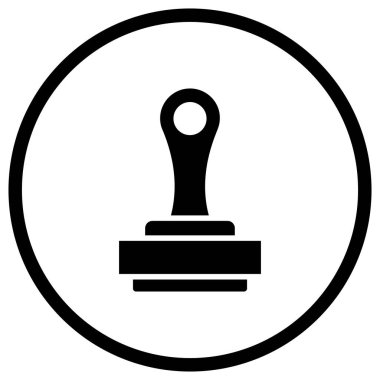 Pul Vektörü Simgesi Tasarım İllüstrasyonu