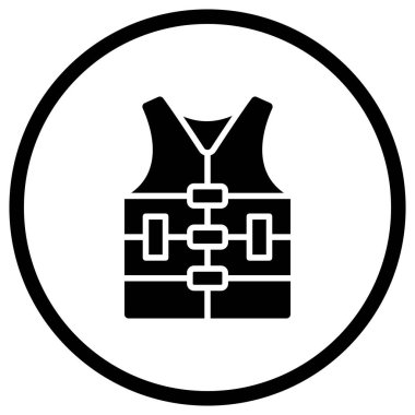 Can yeleği Vektör Simgesi Tasarım İllüstrasyonu