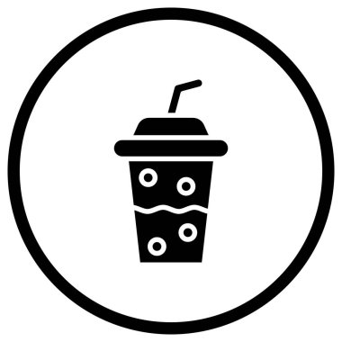 Plastik bardak Vektör Simgesi Tasarım İllüstrasyonu