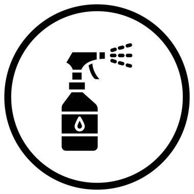 Sprey Şişe Vektörü Simgesi Tasarım Çizimi