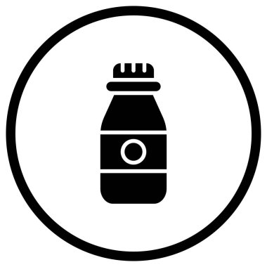 Vial şişe Vektör Simgesi Tasarım İllüstrasyonu