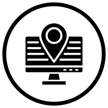 İzleme Vektörü Simgesi Tasarım İllüstrasyonu