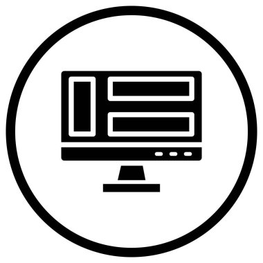 Gösterge Paneli Vektör Simgesi Tasarım İllüstrasyonu