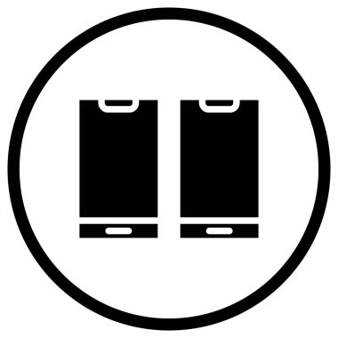 Cep telefonları Vektör Simgesi Tasarım İllüstrasyonu