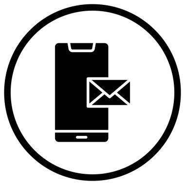 E- posta Vektör Simgesi Tasarım İllüstrasyonu