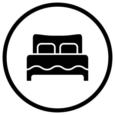 Yatak Vektörü Simgesi Tasarım İllüstrasyonu