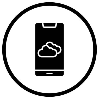 Hava Durumu Uygulaması Vektör Simgesi Tasarım İllüstrasyonu