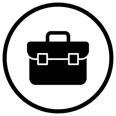 Evrak Çantası Vektör Simgesi Tasarımı İllüstrasyonu