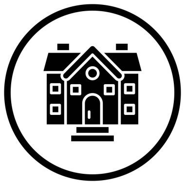 Ev Vektörü Simgesi Tasarım İllüstrasyonu