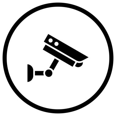 Cctv Vektör Simgesi Tasarım İllüstrasyonu