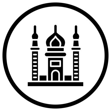 Cami Vektörü Simgesi Tasarım Çizimi