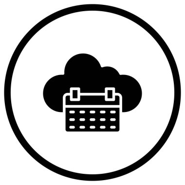 Takvim Vektörü Simgesi Tasarım İllüstrasyonu