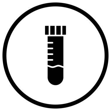 Test tübü Vektör Simgesi Tasarım İllüstrasyonu