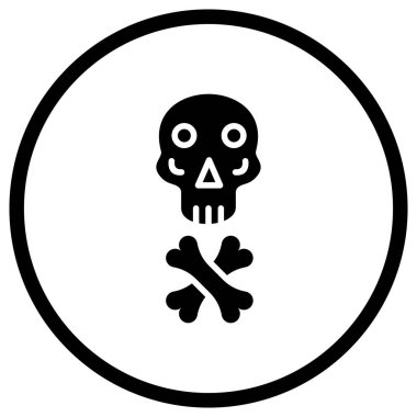 Kurukafa Vektörü Simgesi Tasarım İllüstrasyonu