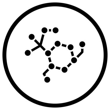 Molekül Vektör Simgesi Tasarım İllüstrasyonu