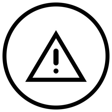 Tehlike Vektörü Simgesi Tasarım İllüstrasyonu