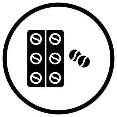 Tabletler Vektör Simgesi Tasarım Çizimi