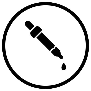 Pipette Vektör Simgesi Tasarım İllüstrasyonu